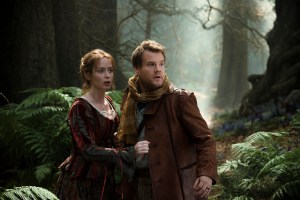 Emily Blunt and James Corden star as a baker and his wife who wish to start a family in ?Into the Woods,? a modern twist on beloved fairy tales. Based on the Tony?-winning musical, the film hits theaters nationwide Dec. 25, 2014. Photo by: Peter Mountain. ? 2014 Disney Enterprises, Inc. All Rights Reserved..